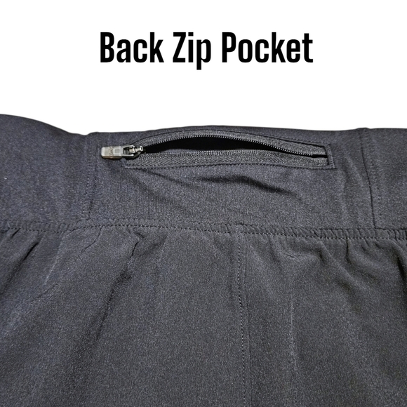 Under Armour Speed Pocket Run Shorts Mens M 9" Black Fitted Lined Zip Pocket - Picture 5 of 15